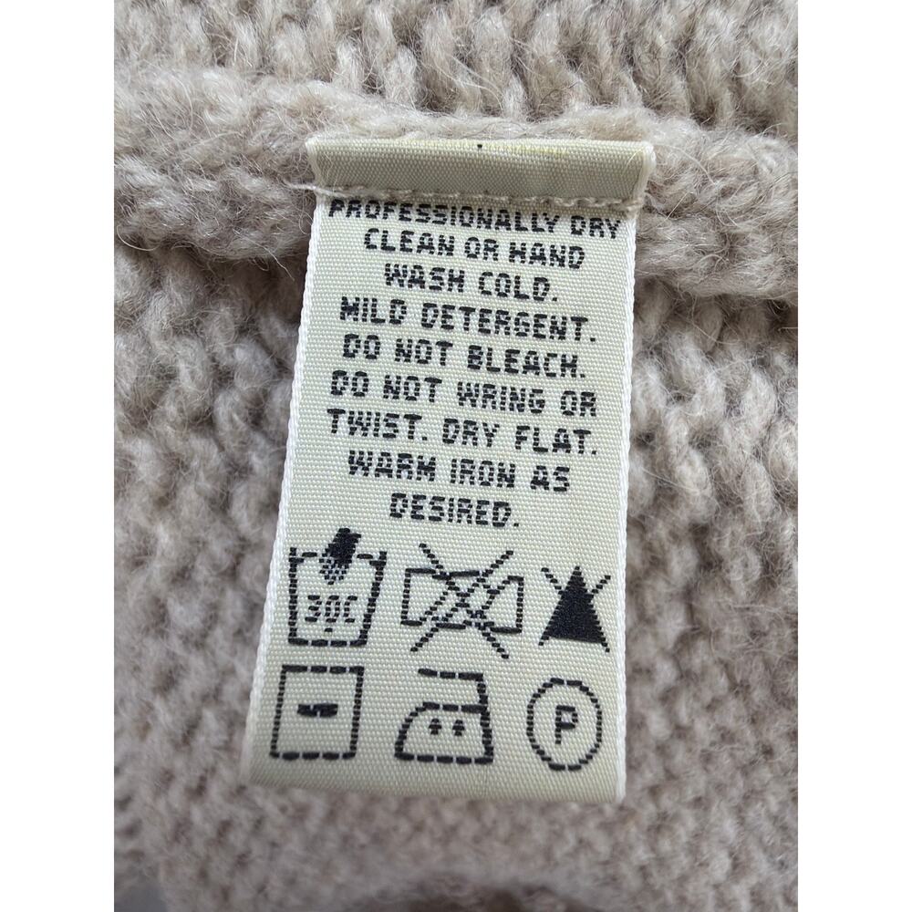 Vintage Eddie Bauer Cream Tree Pattern Wool Sweater Size XXL - Picture 7 of 7
